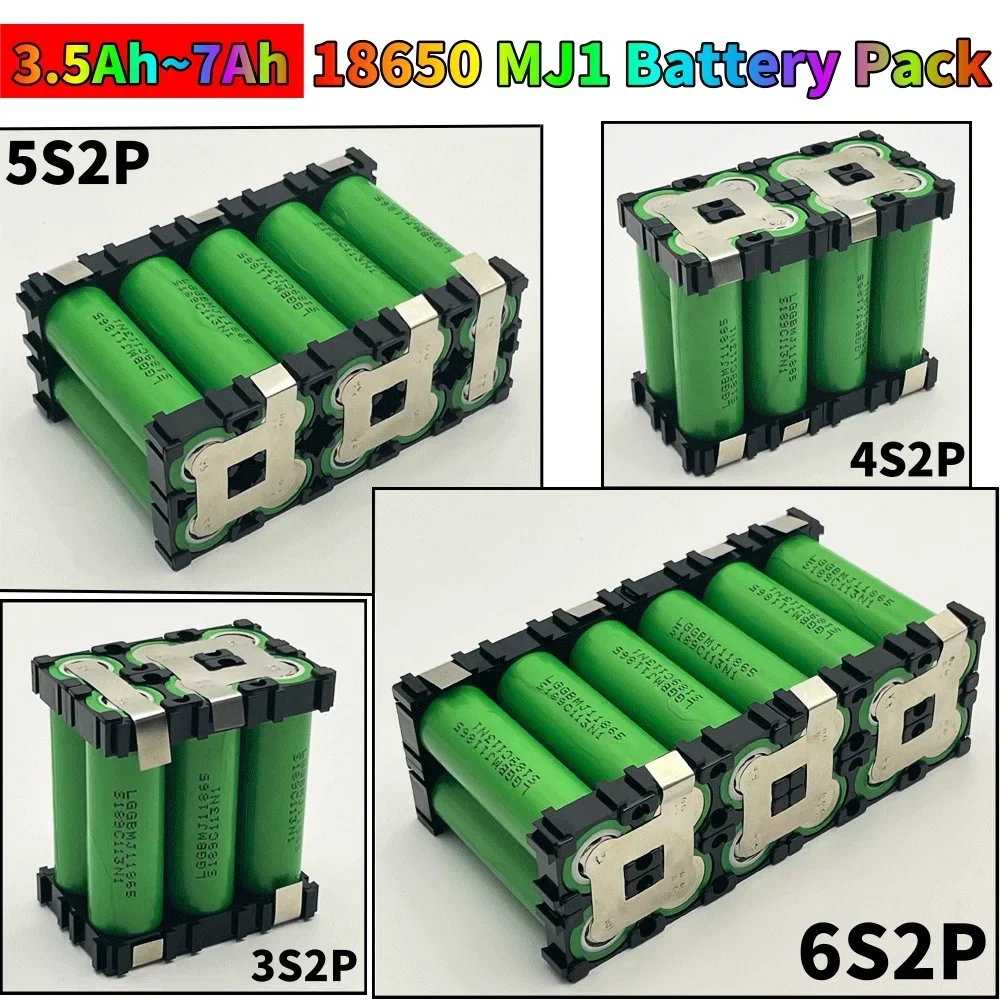 New 7Ah 3s2p 4s2p 5s2p 6s2p 18650 Battery Pack 7.4V to 25.2V 18650 MJ1 Battery 7000MAh for 18V Screwdriver Battery
New 7Ah 3s2p 4s2p 5s2p 6s2p 18650 Battery Pack 7.4V to 25.2V 18650 MJ1 Battery 7000MAh for 18V Screwdriver Battery