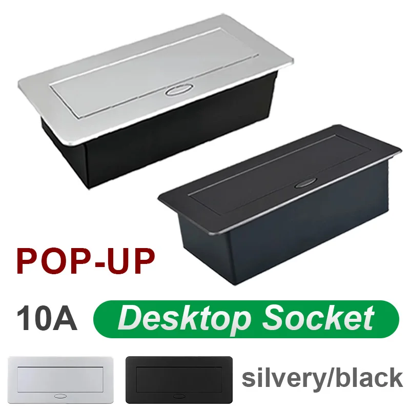 Выдвижная настольная розетка для быстрой зарядки USB типа C, зарядная станция скрытого типа, розетка для передачи данных HDMI, серебристый/черный
Выдвижная настольная розетка для быстрой зарядки USB типа C, зарядная станция скрытого типа, розетка для передачи данных HDMI, серебристый/черный