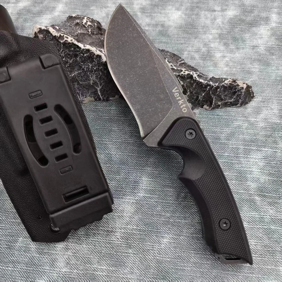 Verkto Portable Utility Straight Knife 7Cr13Mov Blade G10 Handle Outdoor Camping Hunting Survival Fishing Tools with K Sheath
Verkto Portable Utility Straight Knife 7Cr13Mov Blade G10 Handle Outdoor Camping Hunting Survival Fishing Tools with K Sheath