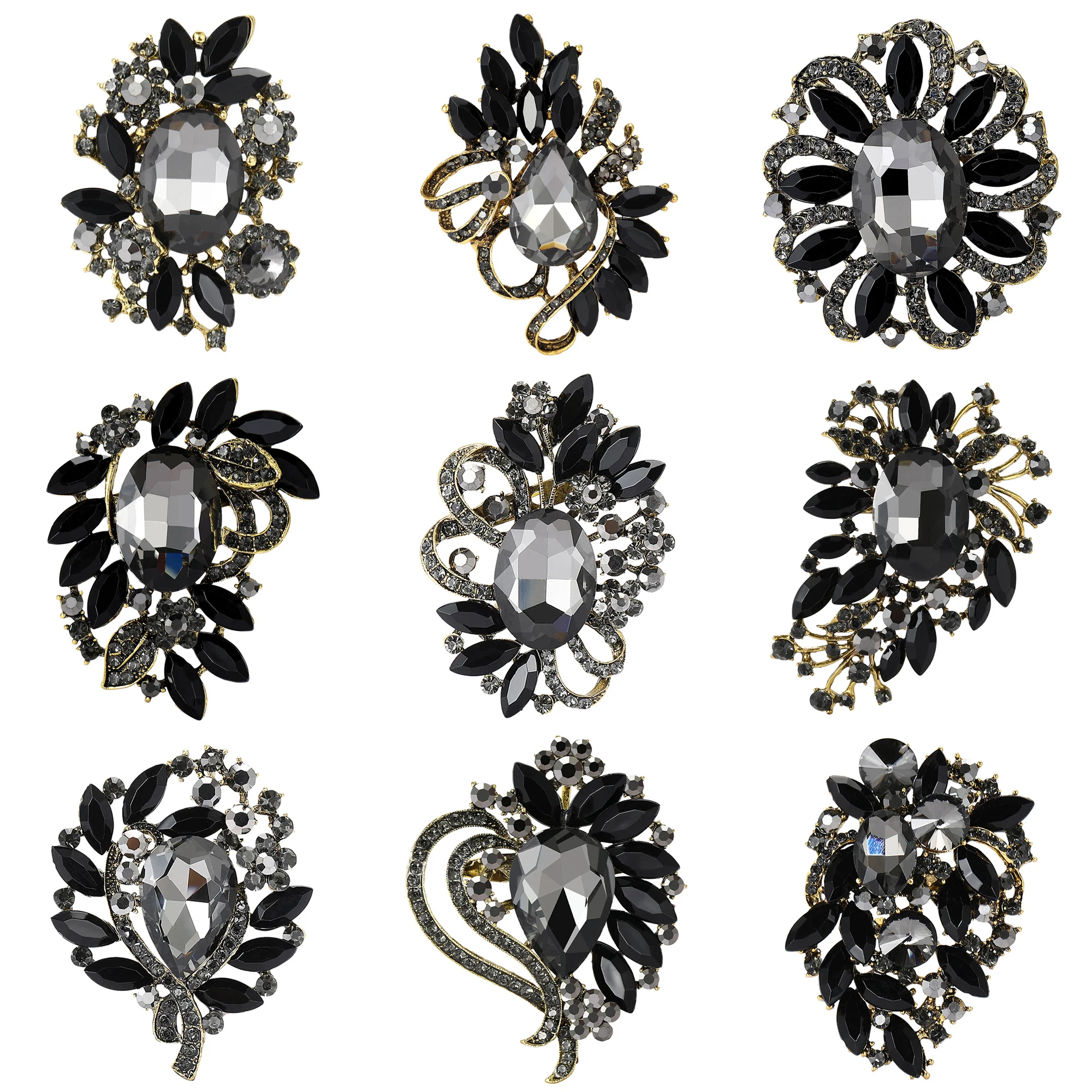 Luxury Rhinestone Brooches for Women Unisex Crystal Glass Pins Office Party Friend New Fashion Gifts Jewelry Wedding Accessories
Luxury Rhinestone Brooches for Women Unisex Crystal Glass Pins Office Party Friend New Fashion Gifts Jewelry Wedding Accessories