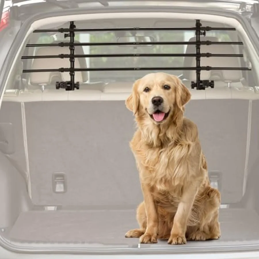 Adjustable Dog Car Barrier for SUVs, Vehicles, Trucks, Upgraded Universal-Fit Pet Divider Gate Carbon Steel Dog Barrier for Car
Adjustable Dog Car Barrier for SUVs, Vehicles, Trucks, Upgraded Universal-Fit Pet Divider Gate Carbon Steel Dog Barrier for Car