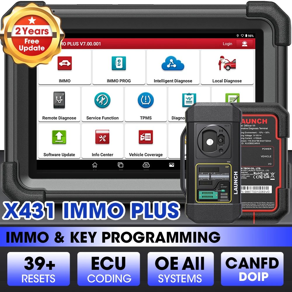 Launch X431 IMMO Plus Key Programming Tool All Key Lost Immobilizer Anti-theft Professional Automotive Diagnostic Tool
Launch X431 IMMO Plus Key Programming Tool All Key Lost Immobilizer Anti-theft Professional Automotive Diagnostic Tool