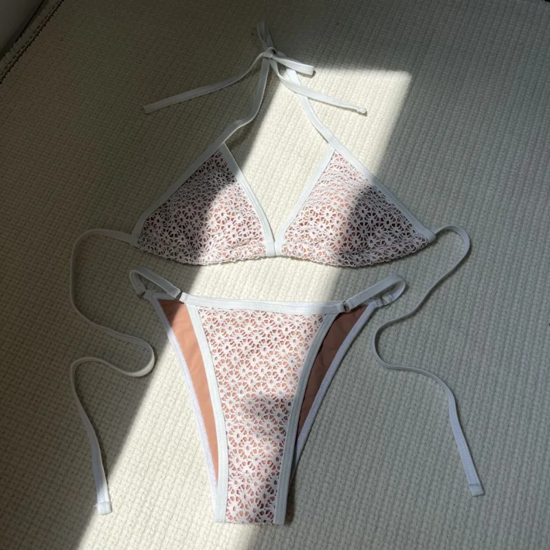 Women Crochet Bikini Set Sexy Triangle Swimsuit Tie Back Halter Two Pieces Cheeky Bathing Suit
Women Crochet Bikini Set Sexy Triangle Swimsuit Tie Back Halter Two Pieces Cheeky Bathing Suit