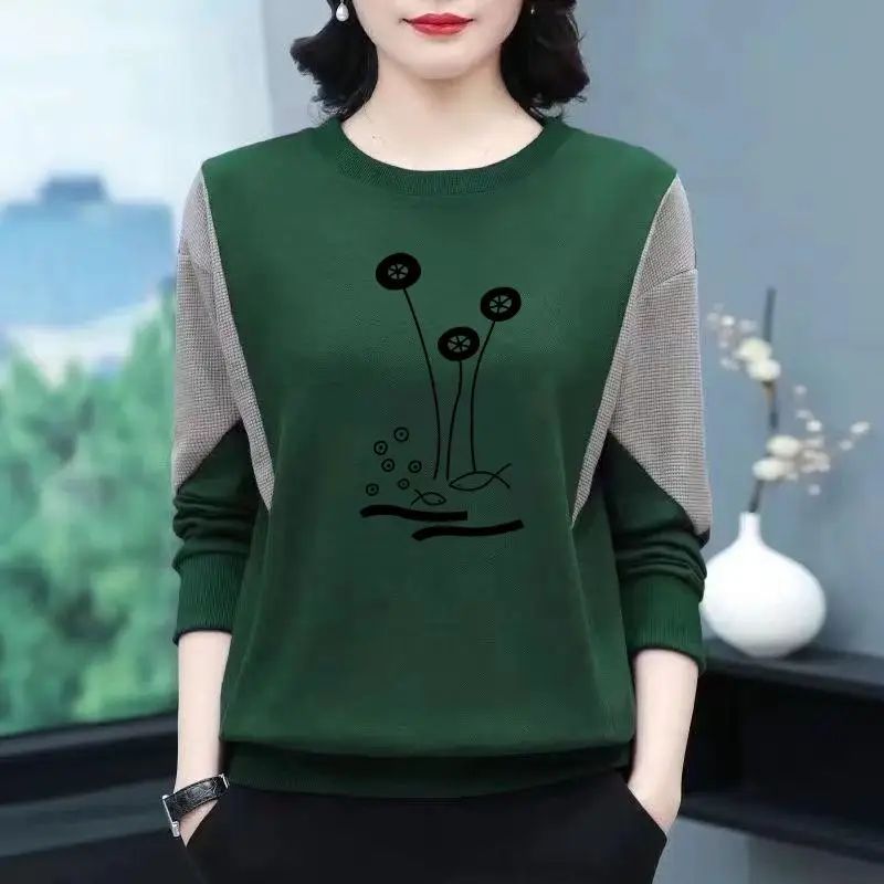 Thickened Fleece Long Sleeve T-Shirt Loose round Neck Print Large Size Base Shirt Trendy Mom Clothes Middle-Aged And Elderly ...
Thickened Fleece Long Sleeve T-Shirt Loose round Neck Print Large Size Base Shirt Trendy Mom Clothes Middle-Aged And Elderly ...