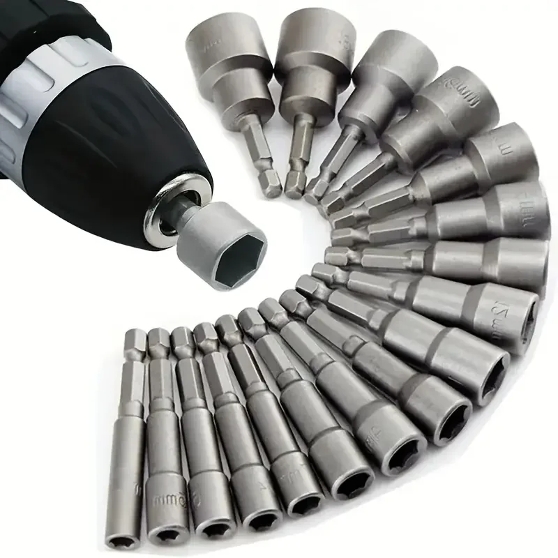 14pcs Wrench Socket Hexagonal Handle Screwdriver Socket Extension Rod Drive Drill Impacts Socket Repair Disassembly Tool
14pcs Wrench Socket Hexagonal Handle Screwdriver Socket Extension Rod Drive Drill Impacts Socket Repair Disassembly Tool