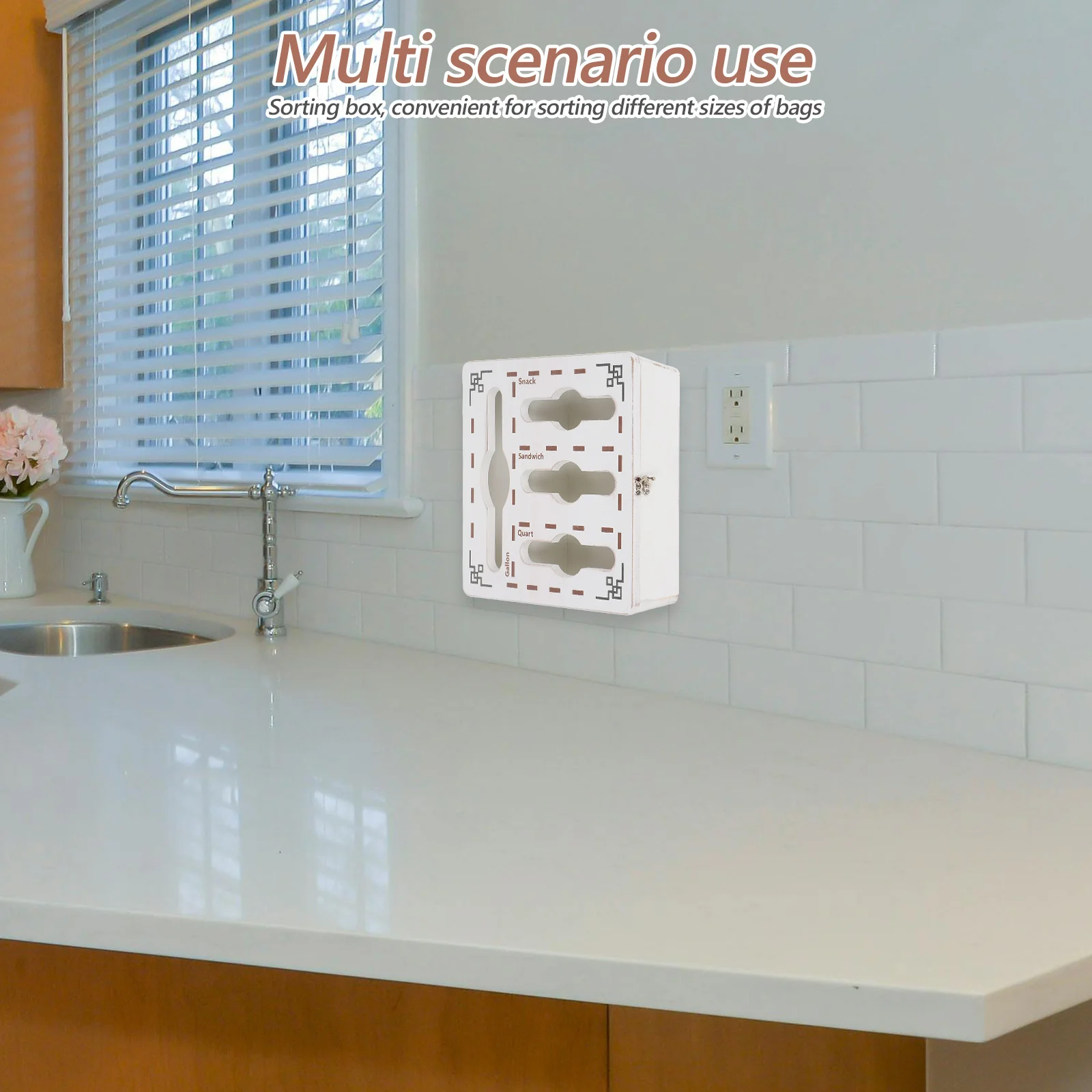 Wooden Kitchen Storage Bag Organizer Multifunction Wall Mounted Countertop Sandwich Bag Organizer Box Pantry Food Storage
Wooden Kitchen Storage Bag Organizer Multifunction Wall Mounted Countertop Sandwich Bag Organizer Box Pantry Food Storage