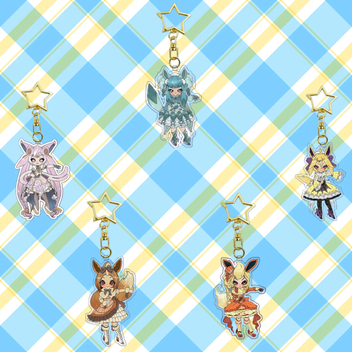 Acrylic Classic Anime Characters Keychain for Glaceon Jolteon Flareon Leafeon Anime Decoration Collection Personification
Acrylic Classic Anime Characters Keychain for Glaceon Jolteon Flareon Leafeon Anime Decoration Collection Personification