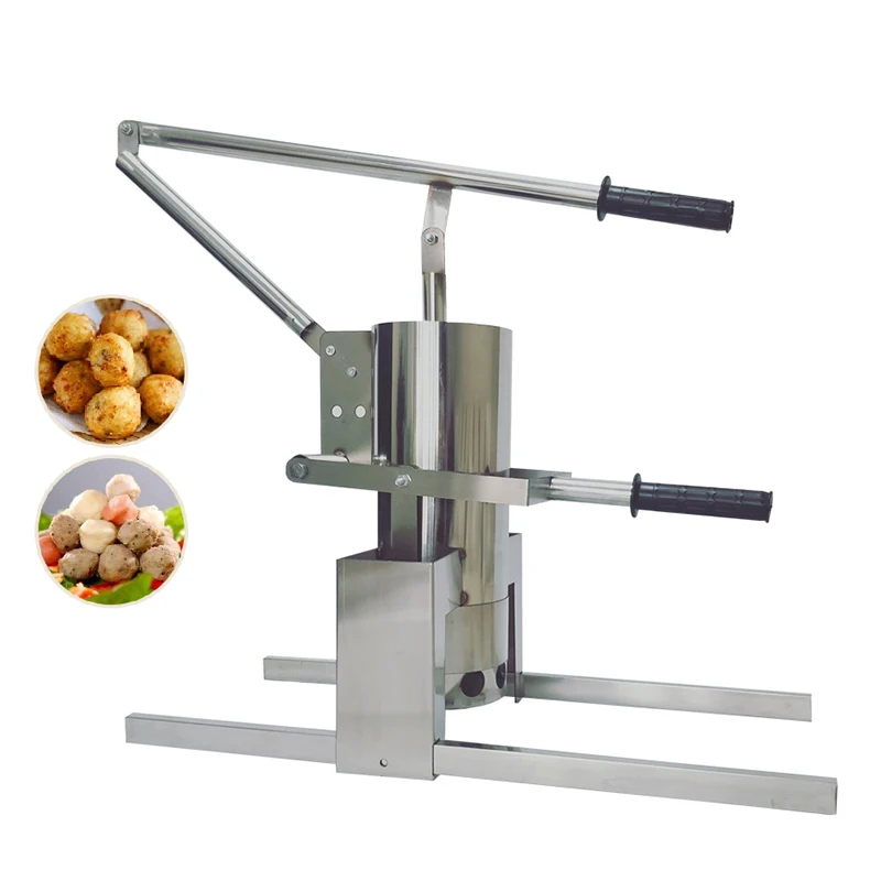 Manual Meatball Machine Fish Ball Maker Stainless Steel Meatball Maker Shrimp Ball Forming Machine 600 pcs/min
Manual Meatball Machine Fish Ball Maker Stainless Steel Meatball Maker Shrimp Ball Forming Machine 600 pcs/min