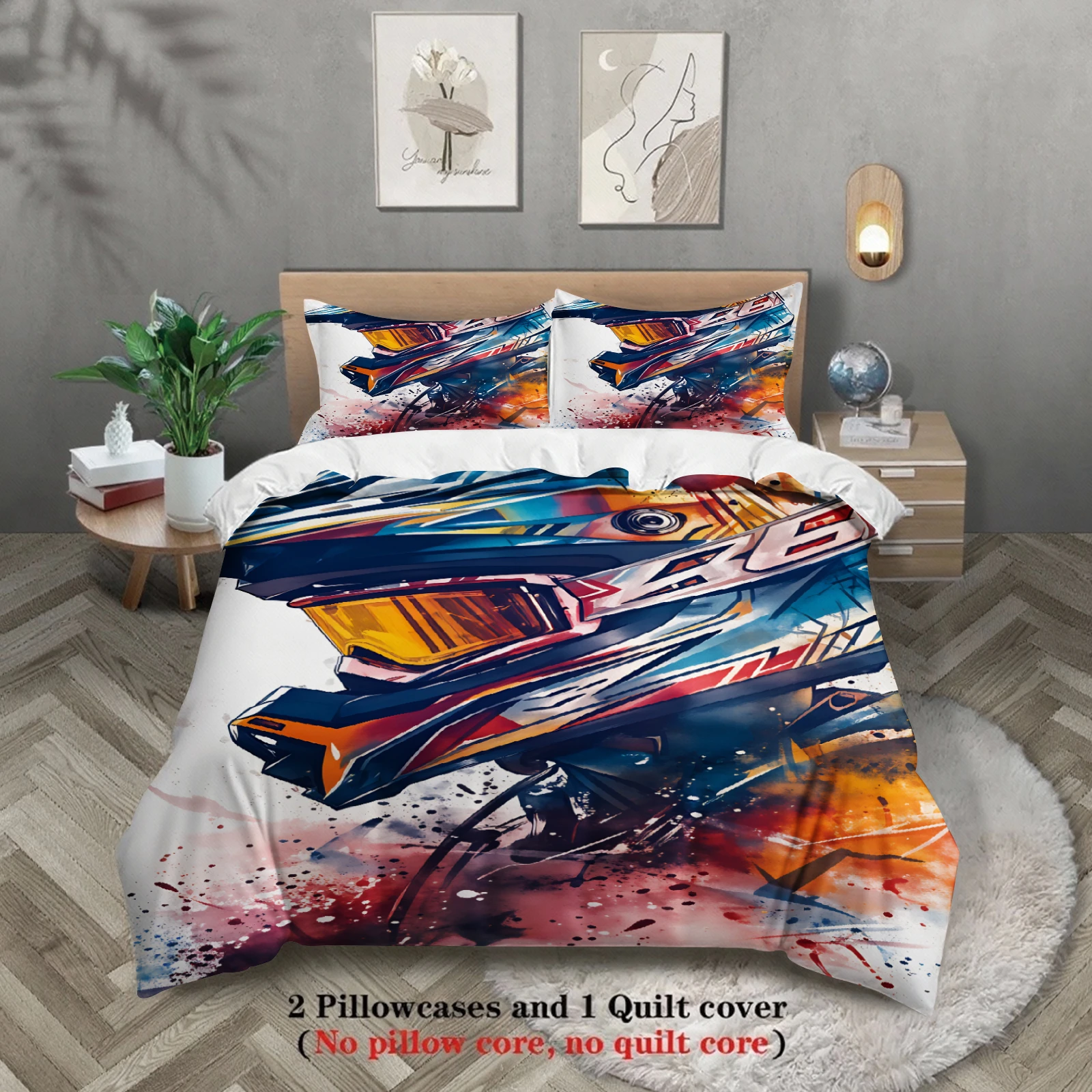 Комплекты постельного белья с 3D-принтом гоночных автомобилей, 3 шт., дышащие, противоскользящие, с наволочками, без наполнителя
Комплекты постельного белья с 3D-принтом гоночных автомобилей, 3 шт., дышащие, противоскользящие, с наволочками, без наполнителя