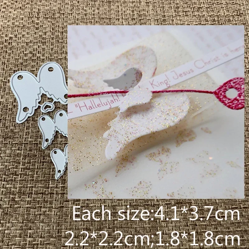 Металлические вырубные штампы XLDesign: Ангельские крылья и сердце для декора, вырубные формы для скрапбукинга, альбомов, бумажных открыток, тиснения
Металлические вырубные штампы XLDesign: Ангельские крылья и сердце для декора, вырубные формы для скрапбукинга, альбомов, бумажных открыток, тиснения