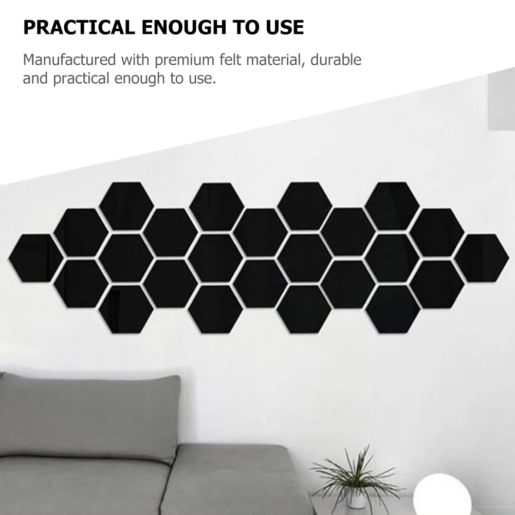 12pcs Wall Bulletin Board Panels Panels Sound Insulation Board Medium Black Felt Hexagon Acoustic Stickers Absorbing Boards
12pcs Wall Bulletin Board Panels Panels Sound Insulation Board Medium Black Felt Hexagon Acoustic Stickers Absorbing Boards