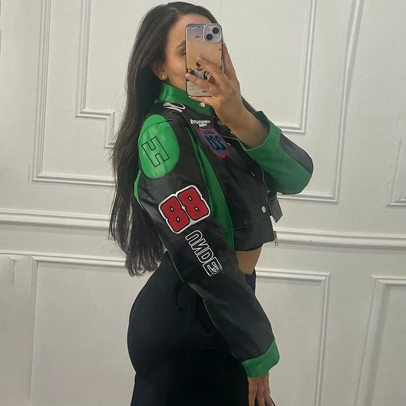 Sexy American Retro Print Long Sleeve Baseball Jacket Women's Short Outerwear Cross-Border Style Belly Button Exposure Autumn...
Sexy American Retro Print Long Sleeve Baseball Jacket Women's Short Outerwear Cross-Border Style Belly Button Exposure Autumn...