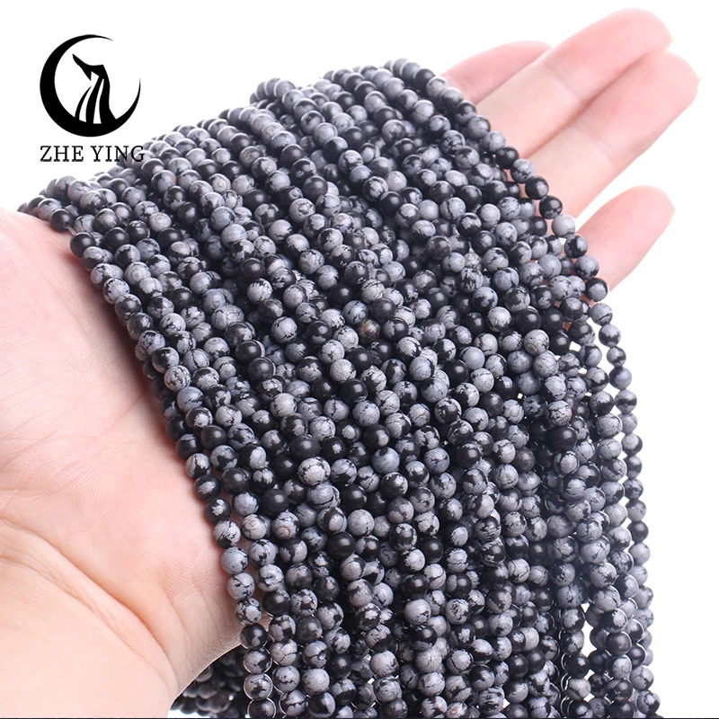 10 Strands/lot 4mm Snowflake Obsidian Beads Natural Round Loose Gemstone Beads for Jewelry Making DIY Accessories
10 Strands/lot 4mm Snowflake Obsidian Beads Natural Round Loose Gemstone Beads for Jewelry Making DIY Accessories