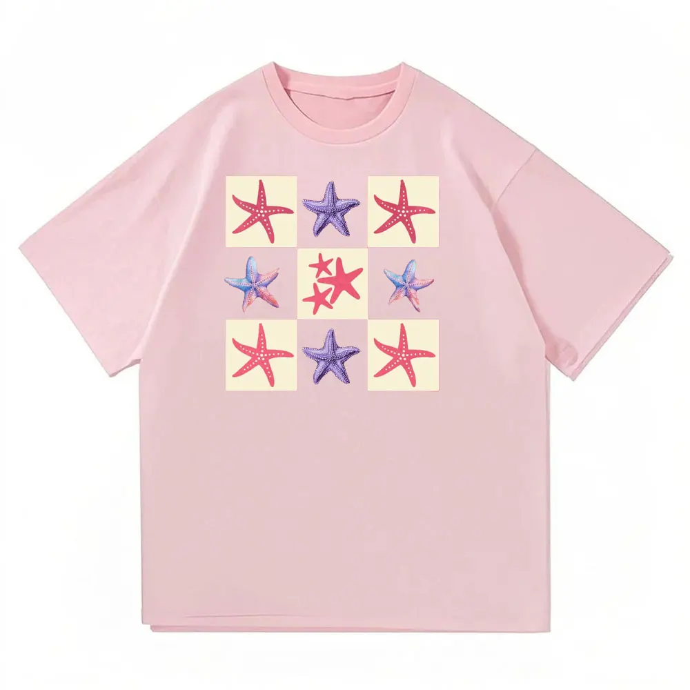 Starfish Checkerboard Beach Shirt Starfish Women Tee Shirt Beach Vacation Gift Summer T-Shirt for Daily Wear
Starfish Checkerboard Beach Shirt Starfish Women Tee Shirt Beach Vacation Gift Summer T-Shirt for Daily Wear