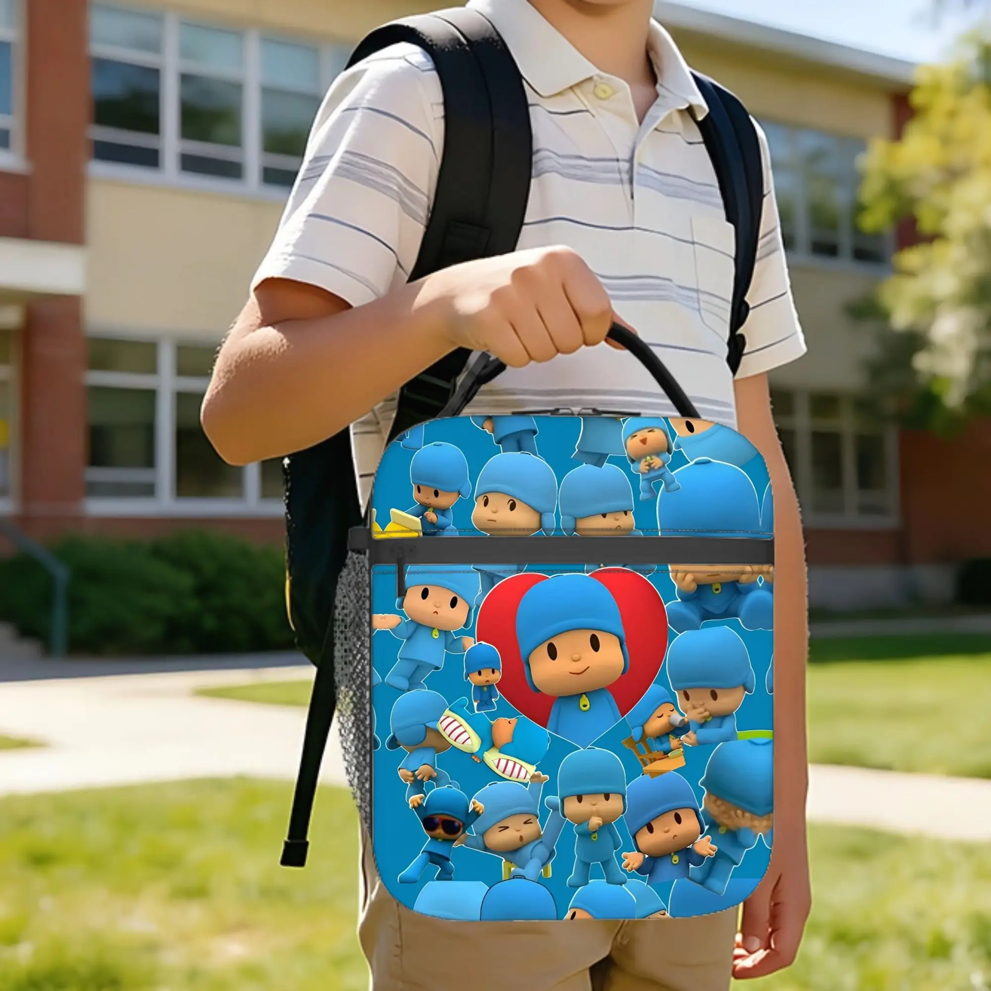 Термосумка для обедов с мультяшным принтом Pocoyo, портативный контейнер для еды, сумка-холодильник, ланч-бокс для работы и путешествий, сумка для еды
Термосумка для обедов с мультяшным принтом Pocoyo, портативный контейнер для еды, сумка-холодильник, ланч-бокс для работы и путешествий, сумка для еды