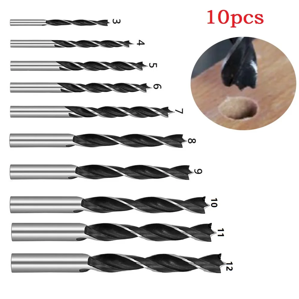 Power Tools Drill Bit 3-12mm Spiral 10Pcs For Electric Drills For Woodworking Straight Drill Bits Wood Drill Bit
Power Tools Drill Bit 3-12mm Spiral 10Pcs For Electric Drills For Woodworking Straight Drill Bits Wood Drill Bit