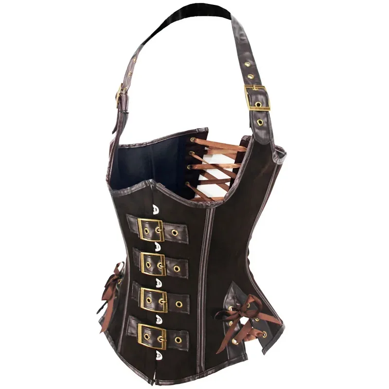 Sky03 Brown Suede Corset Top with PU Leather Gothic Steampunk Bustier Lace Up Slim Waist Shapewear Women Halloween Cosplay 55Hu%
Sky03 Brown Suede Corset Top with PU Leather Gothic Steampunk Bustier Lace Up Slim Waist Shapewear Women Halloween Cosplay 55Hu%