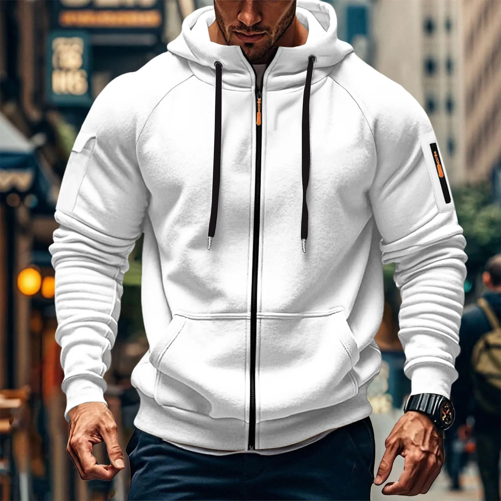 Spring Autumn Hooded Hoodies Men Solid Zipper Fashion Sweatshirt Outwear Male Streetwear Hoodie Jacket Casual Hooded Sweatshirts
Spring Autumn Hooded Hoodies Men Solid Zipper Fashion Sweatshirt Outwear Male Streetwear Hoodie Jacket Casual Hooded Sweatshirts