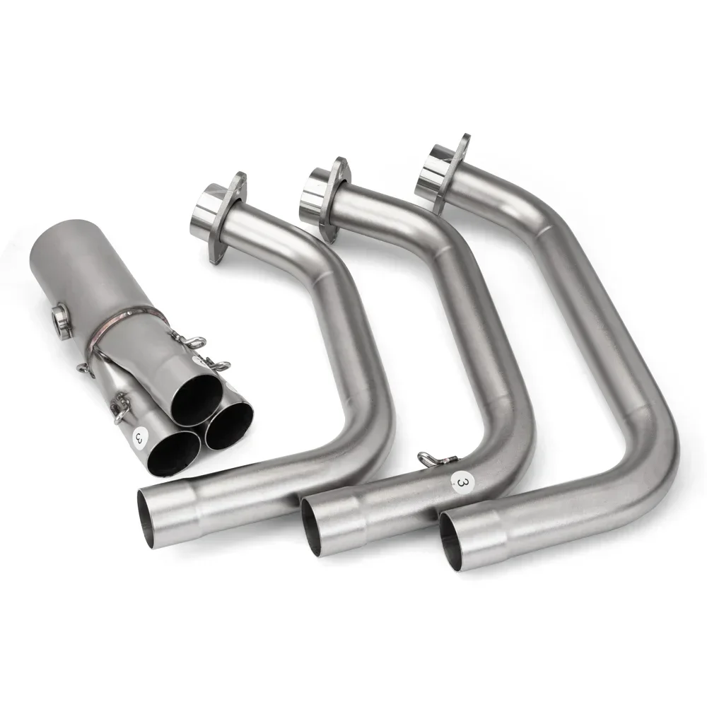 S T для YAMAHA MT09 FZ09 XSR900 Система Escape Slip On 51 мм Передняя трубка Link Pipe Connect Оригинальная полная выхлопная система мотоцикла
S T для YAMAHA MT09 FZ09 XSR900 Система Escape Slip On 51 мм Передняя трубка Link Pipe Connect Оригинальная полная выхлопная система мотоцикла