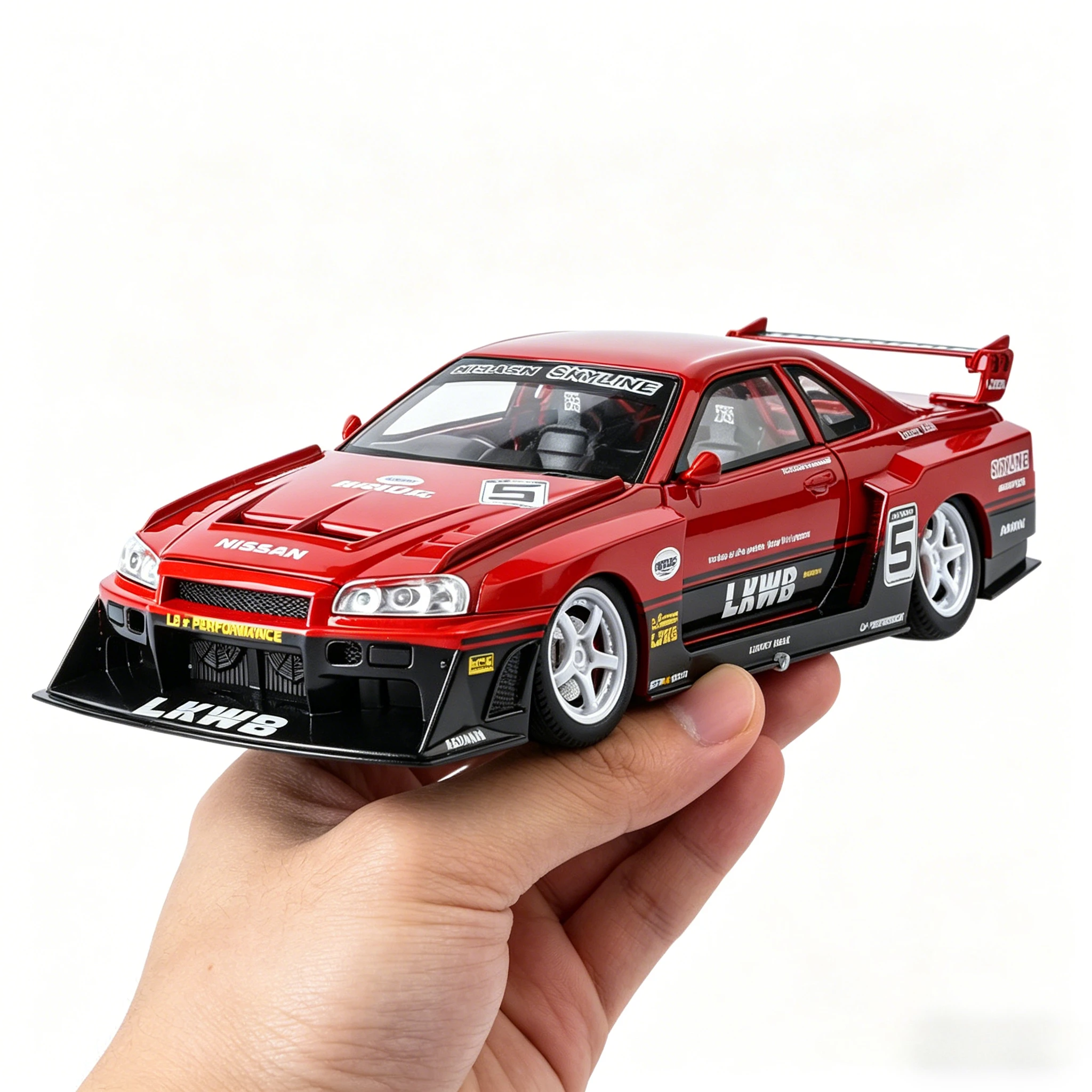 Масштабная модель спортивного автомобиля Nissan Skyline GT-R S15 (1:24), литая из сплава, высокодетализированная, с высокой степенью имитации, отличный подарок на день рождения
Масштабная модель спортивного автомобиля Nissan Skyline GT-R S15 (1:24), литая из сплава, высокодетализированная, с высокой степенью имитации, отличный подарок на день рождения