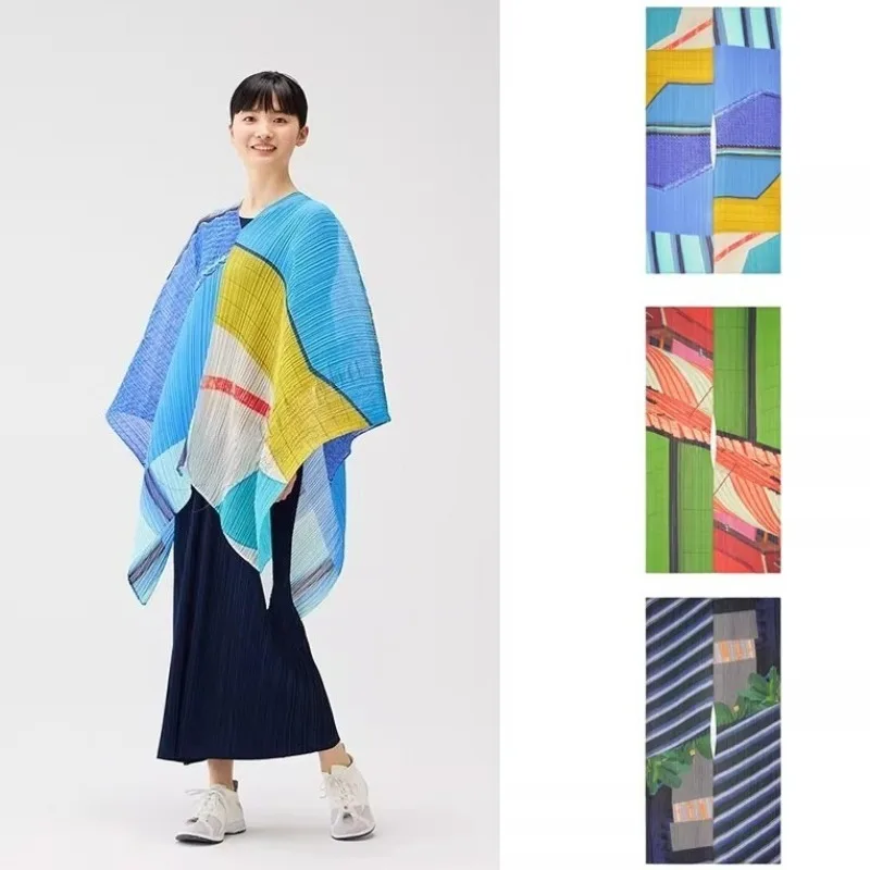 Miyake 2026 New Pleated T-Shirt Fashion Print V-Neck Sleeveless Loose Irregular Plus Size Stretch Women's Cape Top Shawl
Miyake 2026 New Pleated T-Shirt Fashion Print V-Neck Sleeveless Loose Irregular Plus Size Stretch Women's Cape Top Shawl