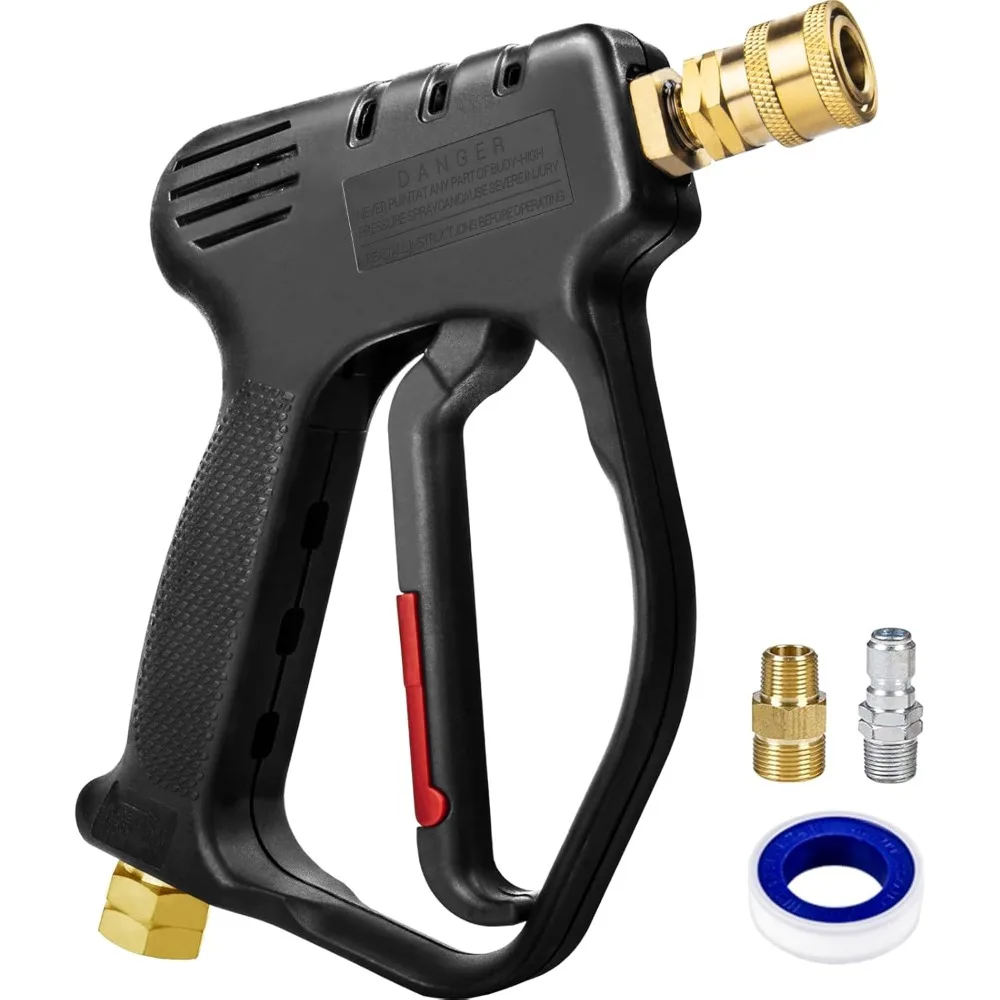 MEKOH Short Pressure Washer Gun, 4000 PSI High Power Washer Spray Gun, 10.5 GPM Foam Gun with 3/8'' Quick Connect, Stubby Pressu
MEKOH Short Pressure Washer Gun, 4000 PSI High Power Washer Spray Gun, 10.5 GPM Foam Gun with 3/8'' Quick Connect, Stubby Pressu