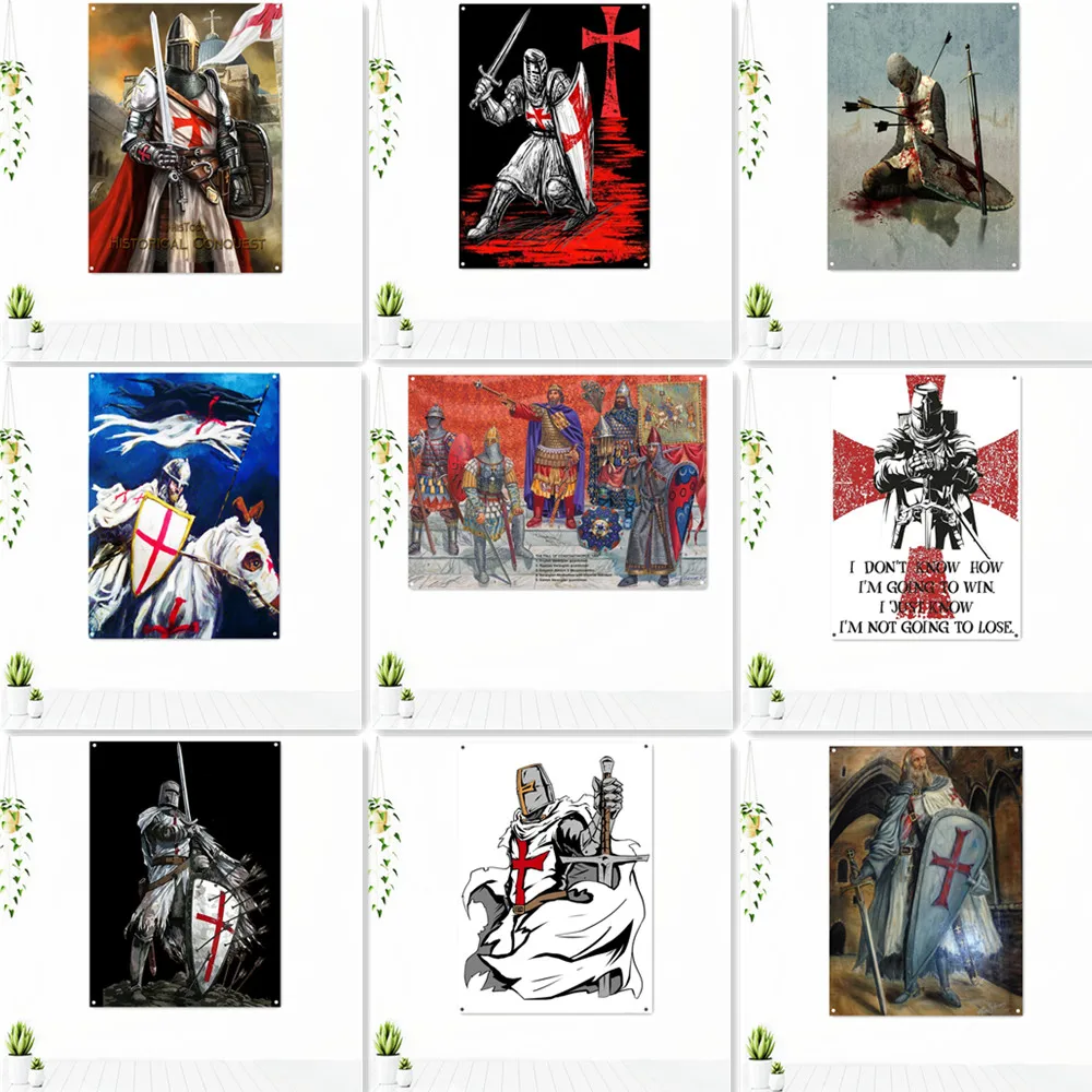 Vintage Crusaders Armor Warrior Art Posters Wall Hanging Flag Knights Templar Banners Wall Chart Tapestry Home Decor Painting
Vintage Crusaders Armor Warrior Art Posters Wall Hanging Flag Knights Templar Banners Wall Chart Tapestry Home Decor Painting