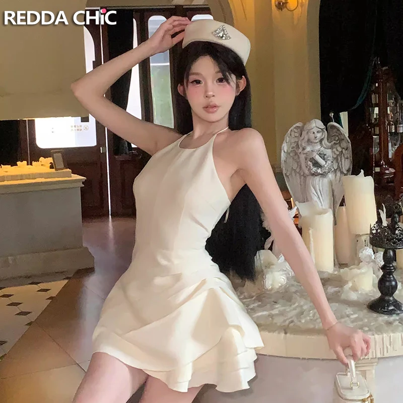 Романтичное Пышное женское мини-платье REDDACHiC с оборками, текстурированное однотонное платье с бретельками и открытой спиной, с лямкой на шее, цельная одежда для выпускного вечера
Романтичное Пышное женское мини-платье REDDACHiC с оборками, текстурированное однотонное платье с бретельками и открытой спиной, с лямкой на шее, цельная одежда для выпускного вечера