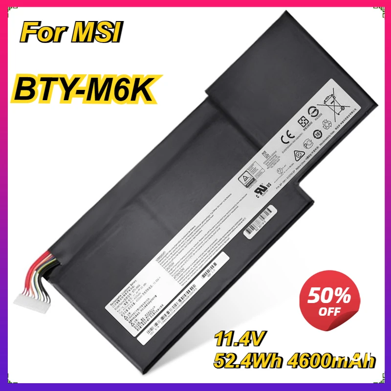 BTY-M6K Аккумулятор для ноутбука MSI MS-16K3 GF63 GF65 MS-17B4 Thin 8RD GF75 8RD-031TH 8RC Thin 3RD 8RC 9SCThin 9SE/SX GS63/GS73VR
BTY-M6K Аккумулятор для ноутбука MSI MS-16K3 GF63 GF65 MS-17B4 Thin 8RD GF75 8RD-031TH 8RC Thin 3RD 8RC 9SCThin 9SE/SX GS63/GS73VR