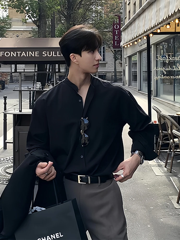 Neapolitan Bla Long Sve irt Men's Casual Inner Wear Autumn Cleanfit Neline arp Dred Water Waed Polyester Fiber
Neapolitan Bla Long Sve irt Men's Casual Inner Wear Autumn Cleanfit Neline arp Dred Water Waed Polyester Fiber