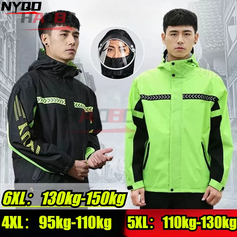 Large Size Waterproof Jacket 5XL-6XL Raincoat Rain Pants Suit Men Women Extra Large Size Thickened Motorcycle Riding Raincoat
Large Size Waterproof Jacket 5XL-6XL Raincoat Rain Pants Suit Men Women Extra Large Size Thickened Motorcycle Riding Raincoat
