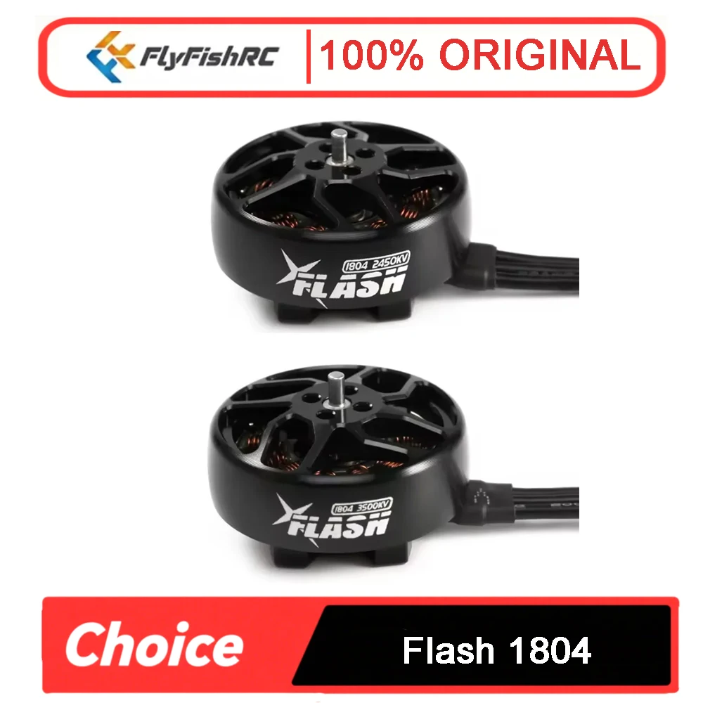 FlyFishRC Flash 1804 4S 2450KV 6S 3500KV Бесщеточный двигатель для зубочистки Cinewhoop 3-4 дюйма
FlyFishRC Flash 1804 4S 2450KV 6S 3500KV Бесщеточный двигатель для зубочистки Cinewhoop 3-4 дюйма