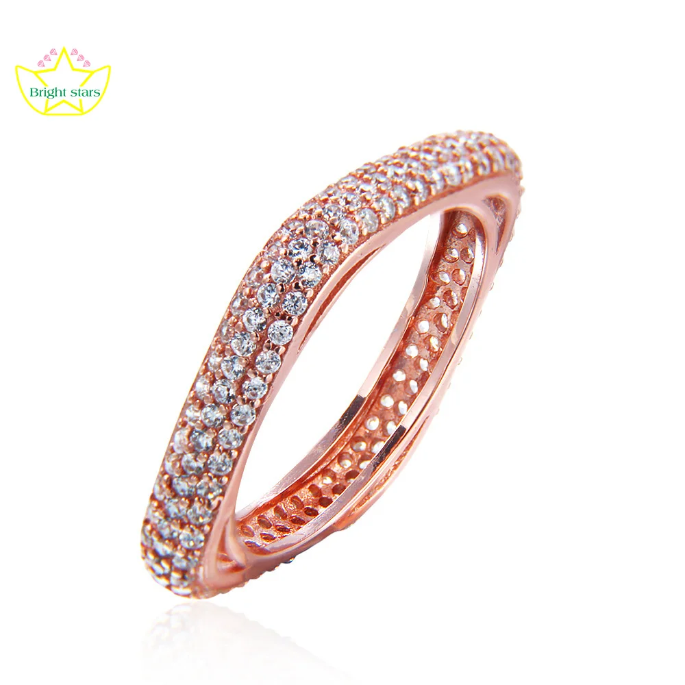 Яркие звезды, оптовая продажа, комплект из стерлингового серебра S925, модное кольцо из розового золота с цирконом
Яркие звезды, оптовая продажа, комплект из стерлингового серебра S925, модное кольцо из розового золота с цирконом