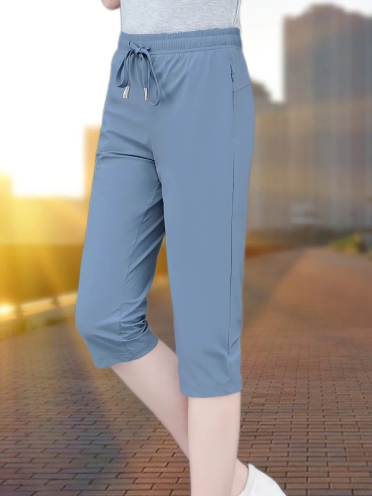 Cool Qui Dry Ice Silk Seven-Foot Pants Women's Summer Thin Straight Leg Casual Sports Pants High Waist Korean Sle
Cool Qui Dry Ice Silk Seven-Foot Pants Women's Summer Thin Straight Leg Casual Sports Pants High Waist Korean Sle
