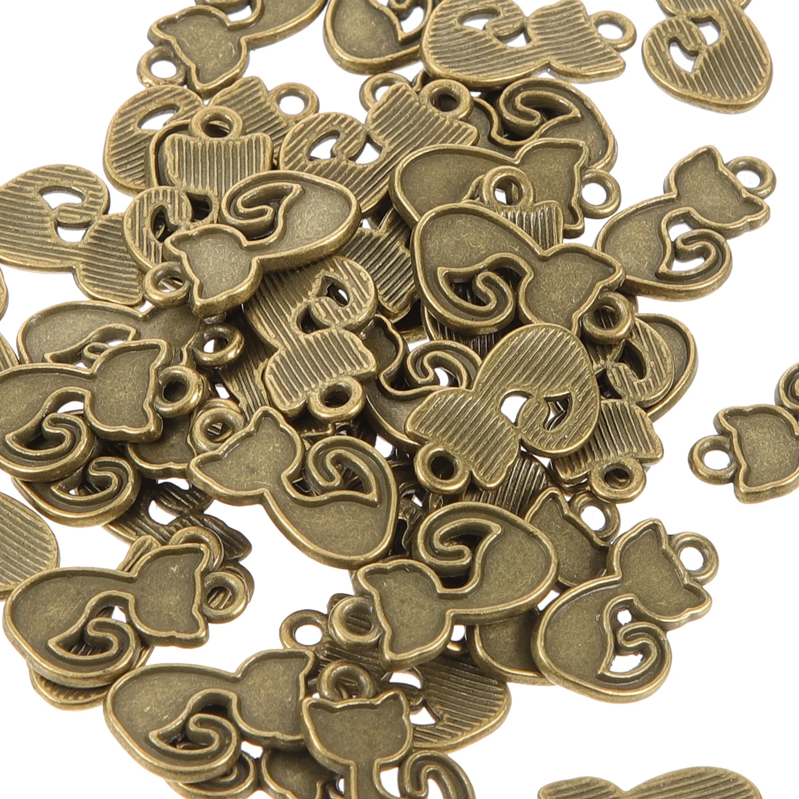 100Pcs Alloy Cat Charm Decors DIY Craft Accessories Fun Durable Easy Operate Exquisite Craftsmanship Cat Charms
100Pcs Alloy Cat Charm Decors DIY Craft Accessories Fun Durable Easy Operate Exquisite Craftsmanship Cat Charms