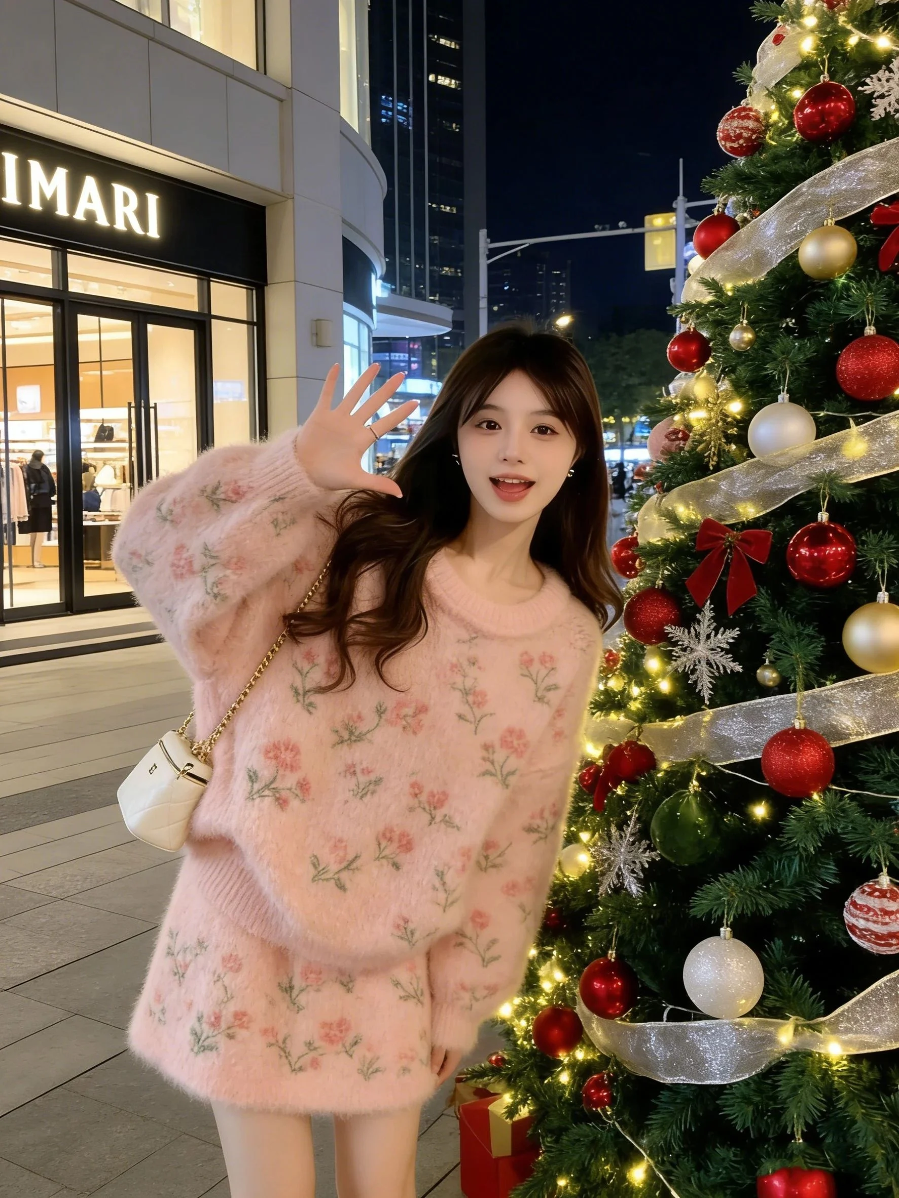 Beautiful Knitted Sweater And Skirt Two-Piece Set for Women Winter Fashion Soft Style Pink Flower Design Warm And Stylish
Beautiful Knitted Sweater And Skirt Two-Piece Set for Women Winter Fashion Soft Style Pink Flower Design Warm And Stylish