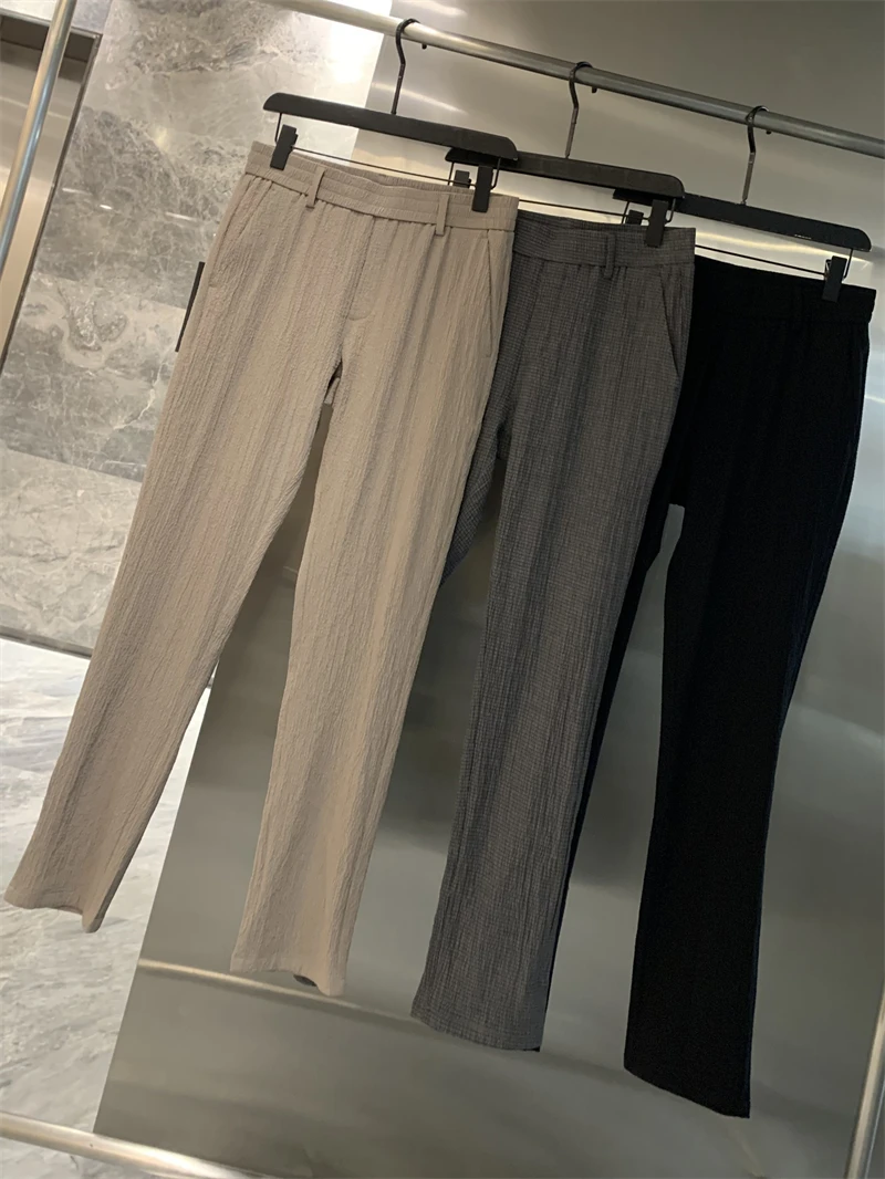 Casual Straight Leg Pants Men's Color Bubble Cloth Texture Spring Summer New Sle Faionable Urban Leisure Trousers
Casual Straight Leg Pants Men's Color Bubble Cloth Texture Spring Summer New Sle Faionable Urban Leisure Trousers