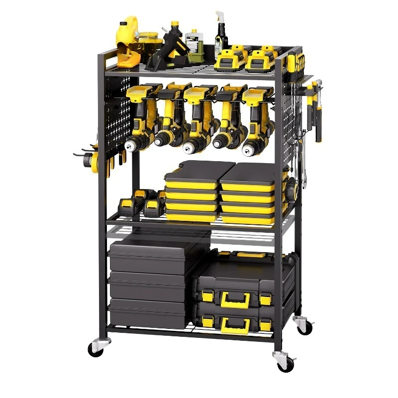 4-tier Rolling Tool Organizer Cart 150 lbs Garage Floor Stand Storage Cart on Wheels Drill Holder Rack for Workshop
4-tier Rolling Tool Organizer Cart 150 lbs Garage Floor Stand Storage Cart on Wheels Drill Holder Rack for Workshop