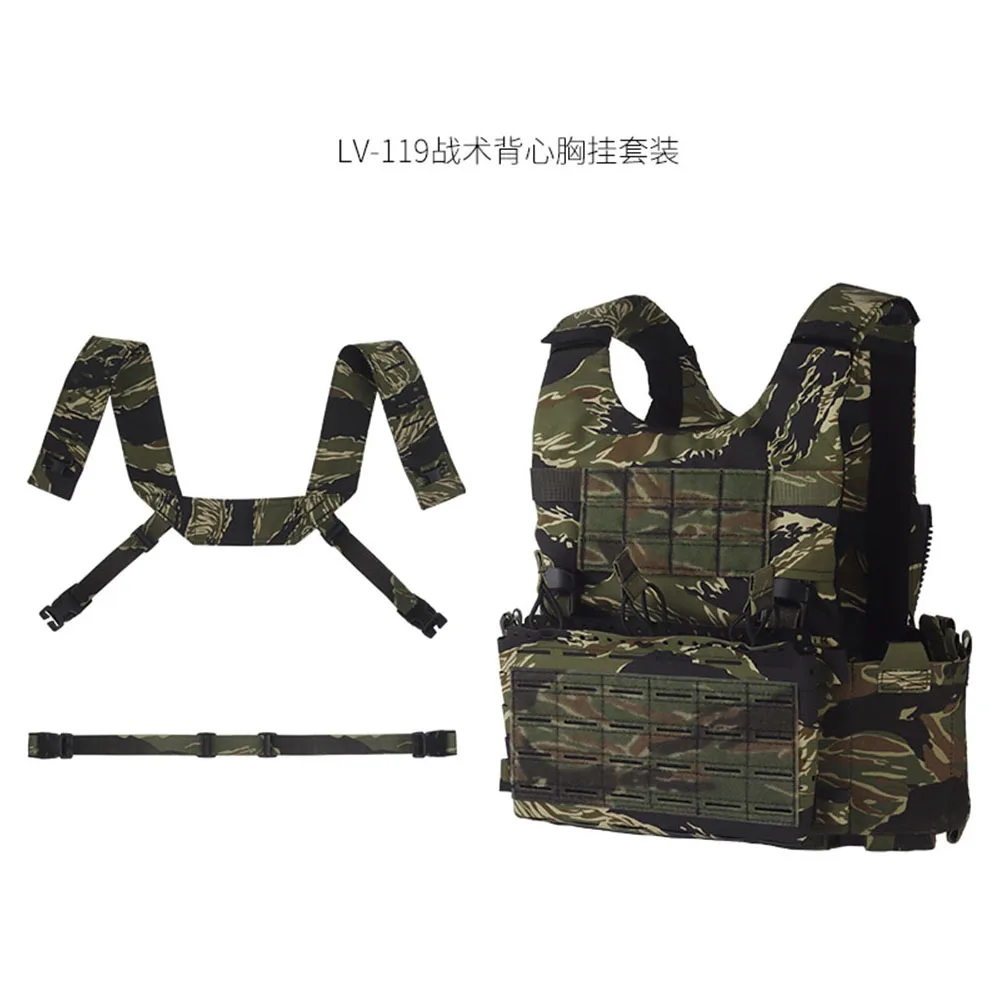 Tactical Vest LV-119 Tactical Plate Carrier MK5 Chest Rig Set Lightweight Quick Release Molle Vest With Triple Magazine Pouch
Tactical Vest LV-119 Tactical Plate Carrier MK5 Chest Rig Set Lightweight Quick Release Molle Vest With Triple Magazine Pouch