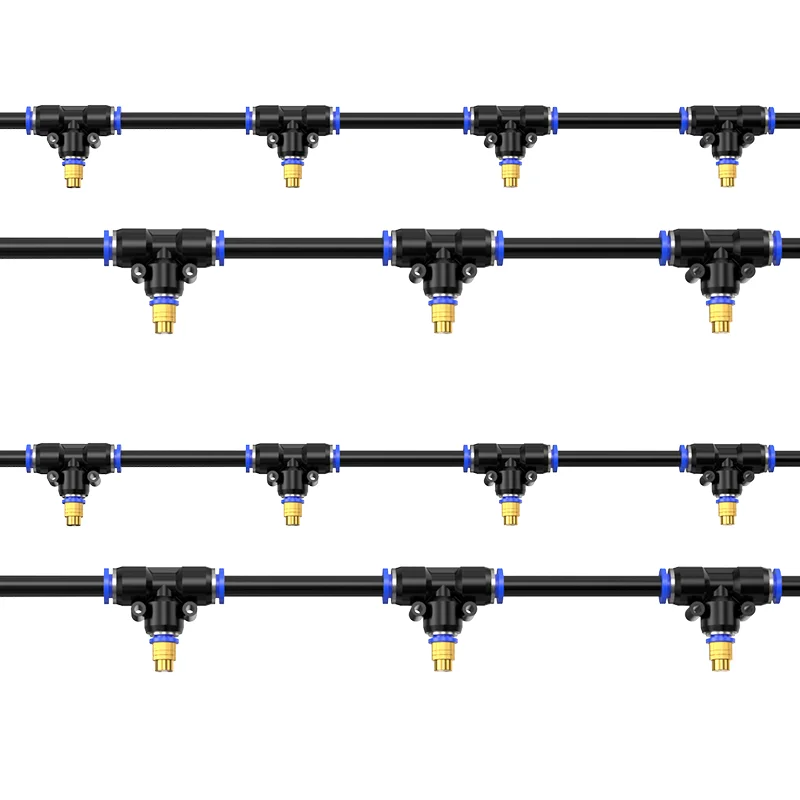 Adjustable Copper Sprayer Atomizing Kits 9/12MM OD Nozzles+T Connectors for Misting Watering Plant Devices
Adjustable Copper Sprayer Atomizing Kits 9/12MM OD Nozzles+T Connectors for Misting Watering Plant Devices