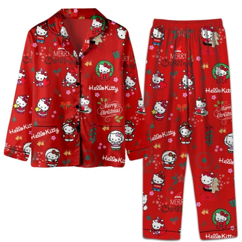 kawaii Hello Kitty Christmas New Trendy Brand Spring and Autumn Pajamas Long Sleeve Unisex Loose Home Clothes Long Pants Set
kawaii Hello Kitty Christmas New Trendy Brand Spring and Autumn Pajamas Long Sleeve Unisex Loose Home Clothes Long Pants Set