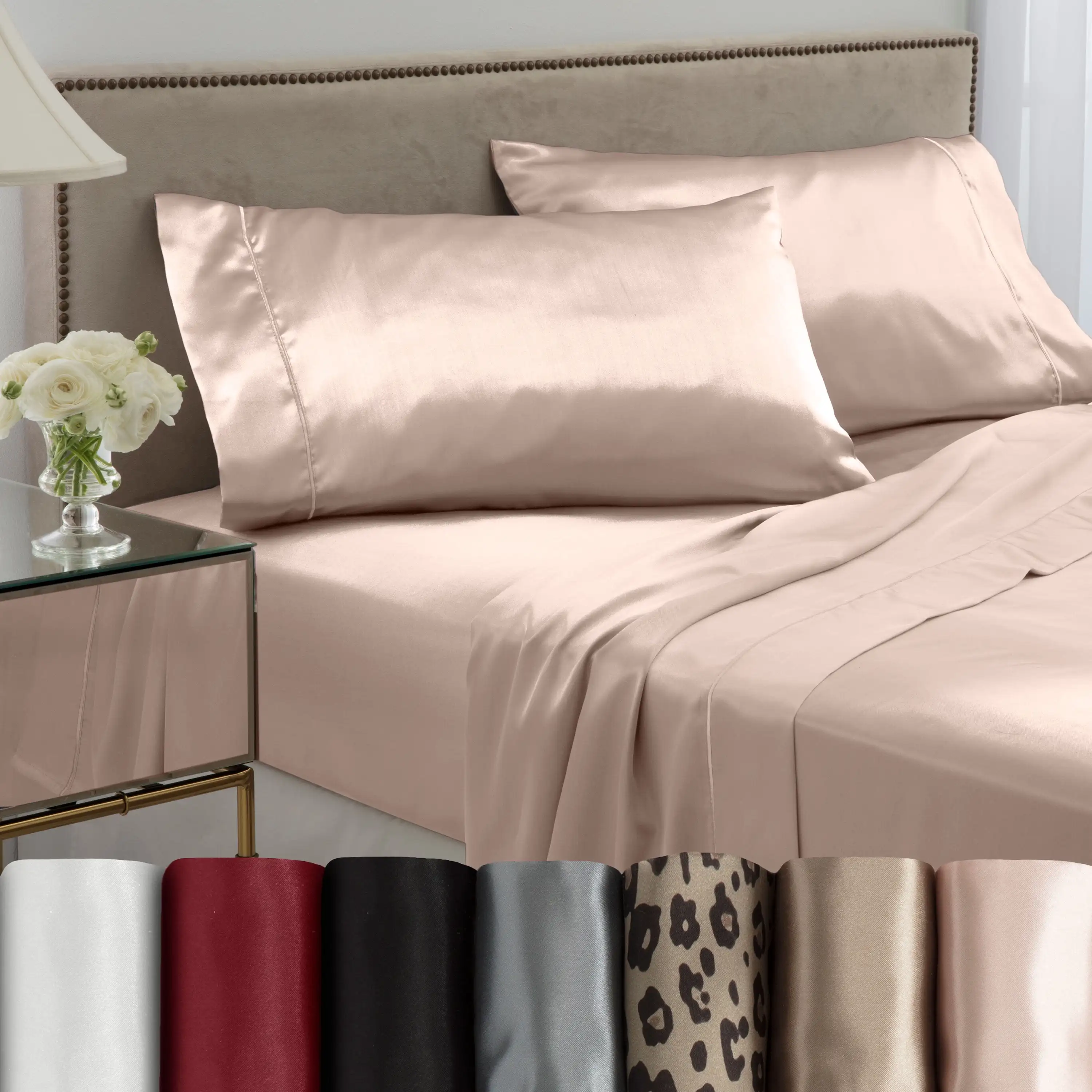 Martex Satin Silk Full Sheet Set - Soft & Breathable, for Hair & Skin (4Pc), Pink
Martex Satin Silk Full Sheet Set - Soft & Breathable, for Hair & Skin (4Pc), Pink