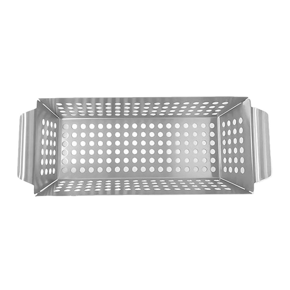 Stainless Steel BBQ Grill Basket Durable Perforated Design Easy Washing Reusable Bbq Pan Multi Function Grilling Tray For
Stainless Steel BBQ Grill Basket Durable Perforated Design Easy Washing Reusable Bbq Pan Multi Function Grilling Tray For