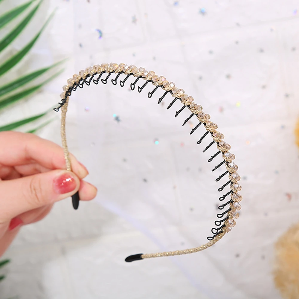 Non-slip Handmade Girls With Teeth Women Multicolor Hair Band Iron Headwear Crystal Beaded Headband
Non-slip Handmade Girls With Teeth Women Multicolor Hair Band Iron Headwear Crystal Beaded Headband