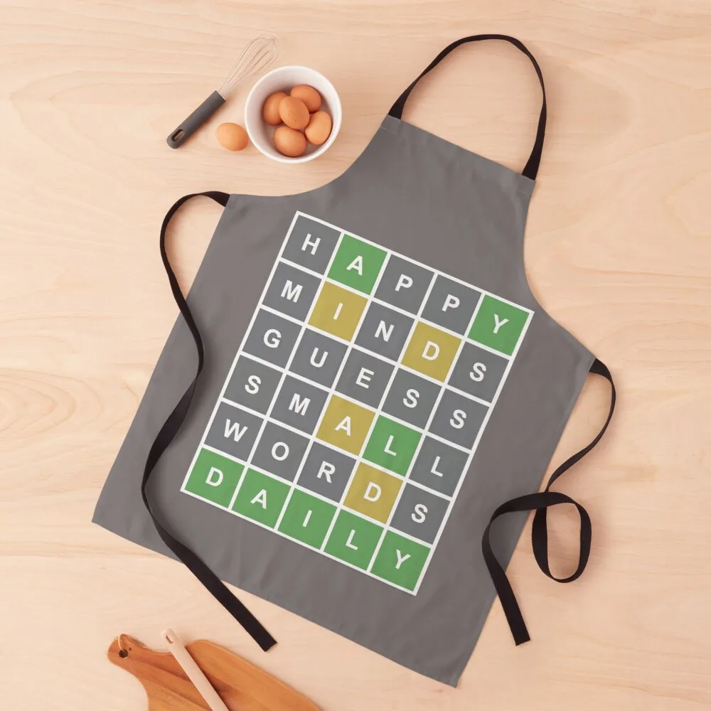 Happy Minds Guess Small Words Daily Wordle Game Apron Hairdresser waterproof for women Women Kitchen Home Supplies Apron
Happy Minds Guess Small Words Daily Wordle Game Apron Hairdresser waterproof for women Women Kitchen Home Supplies Apron