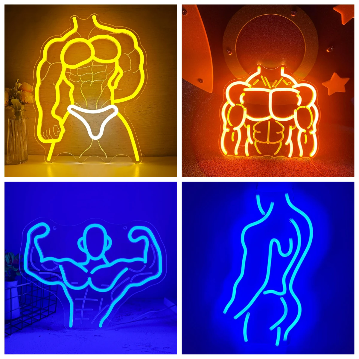 Gym Muscle Man Neon Sign Dimmable LED Light for Sports Club Man Cave Gym Room Bodybuilder Exercise Room Wall Art Decor Sign
Gym Muscle Man Neon Sign Dimmable LED Light for Sports Club Man Cave Gym Room Bodybuilder Exercise Room Wall Art Decor Sign