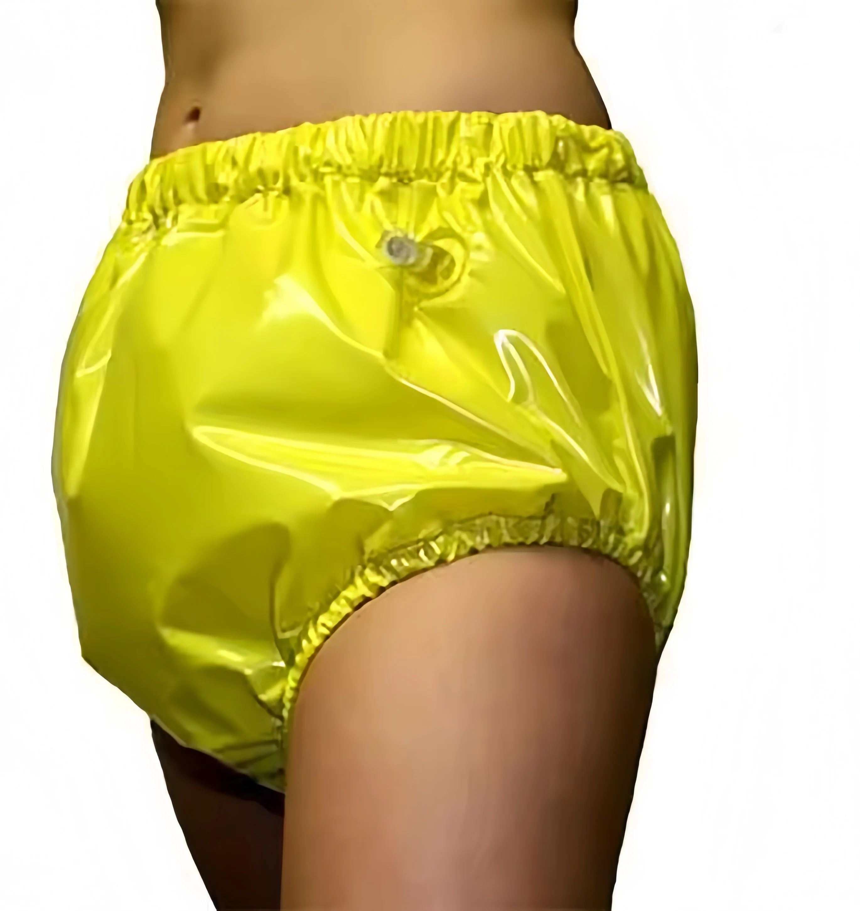 Yellow Latex Diaper Shorts Cover with Elastic Band Nozzles Rubber Loosely Underpants Underwear Pants
Yellow Latex Diaper Shorts Cover with Elastic Band Nozzles Rubber Loosely Underpants Underwear Pants