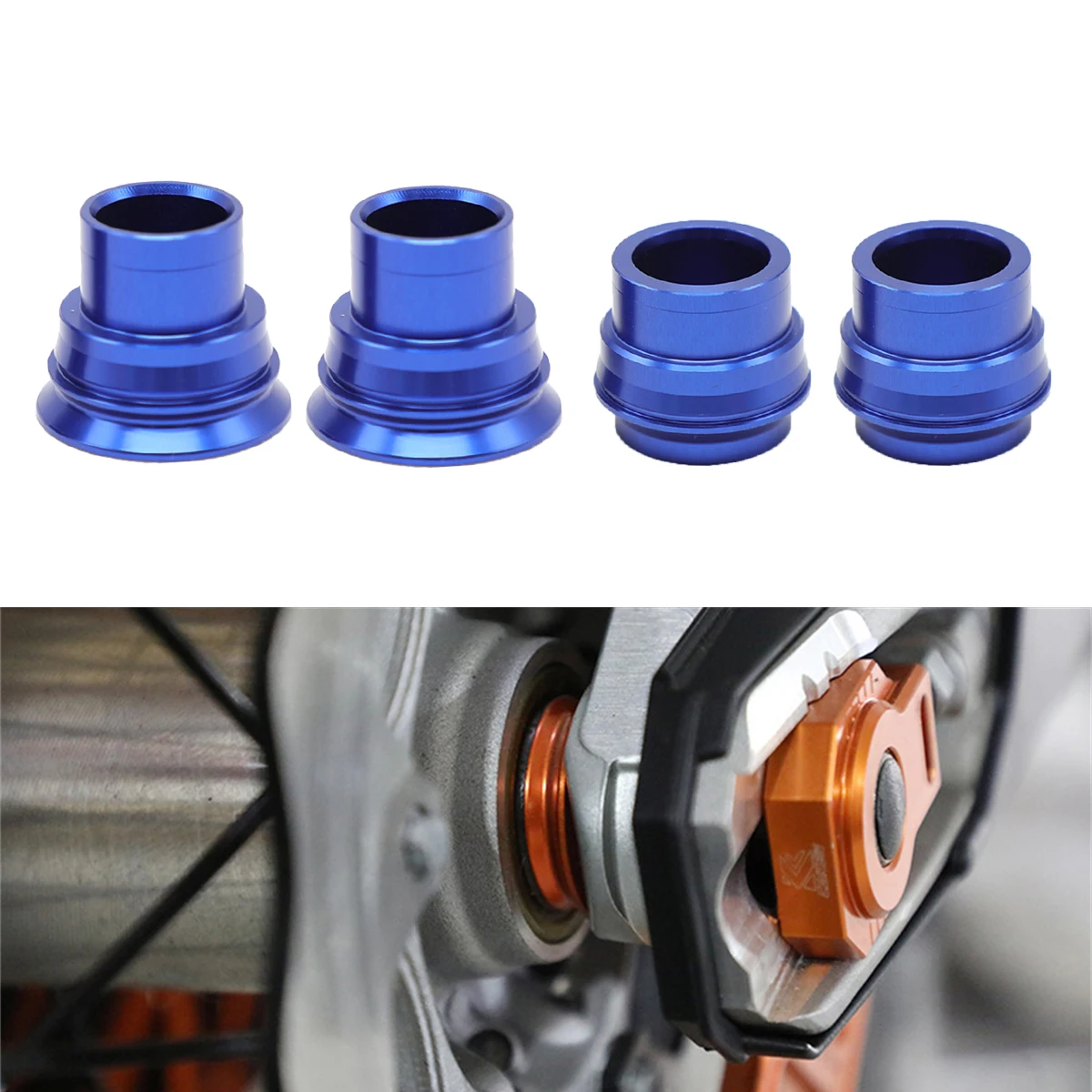 For KTM 125 150 200 250 300 350 400 450 500 525 530 2008-2021 EXC EXC-F EXC-W XC-W XCF-W CNC Front Rear Wheel Axle Hub Spacer
For KTM 125 150 200 250 300 350 400 450 500 525 530 2008-2021 EXC EXC-F EXC-W XC-W XCF-W CNC Front Rear Wheel Axle Hub Spacer