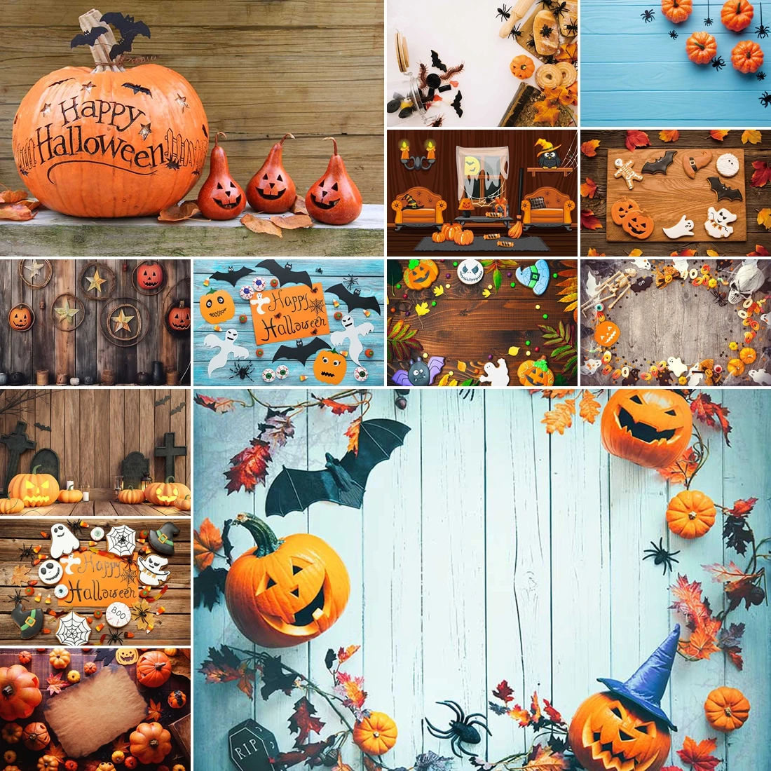 MOON.QG Vintage Halloween Background Photography Wooden Pumpkin Ghosts Backdrop Banner Product Party Decoration Photobooth Photo
MOON.QG Vintage Halloween Background Photography Wooden Pumpkin Ghosts Backdrop Banner Product Party Decoration Photobooth Photo