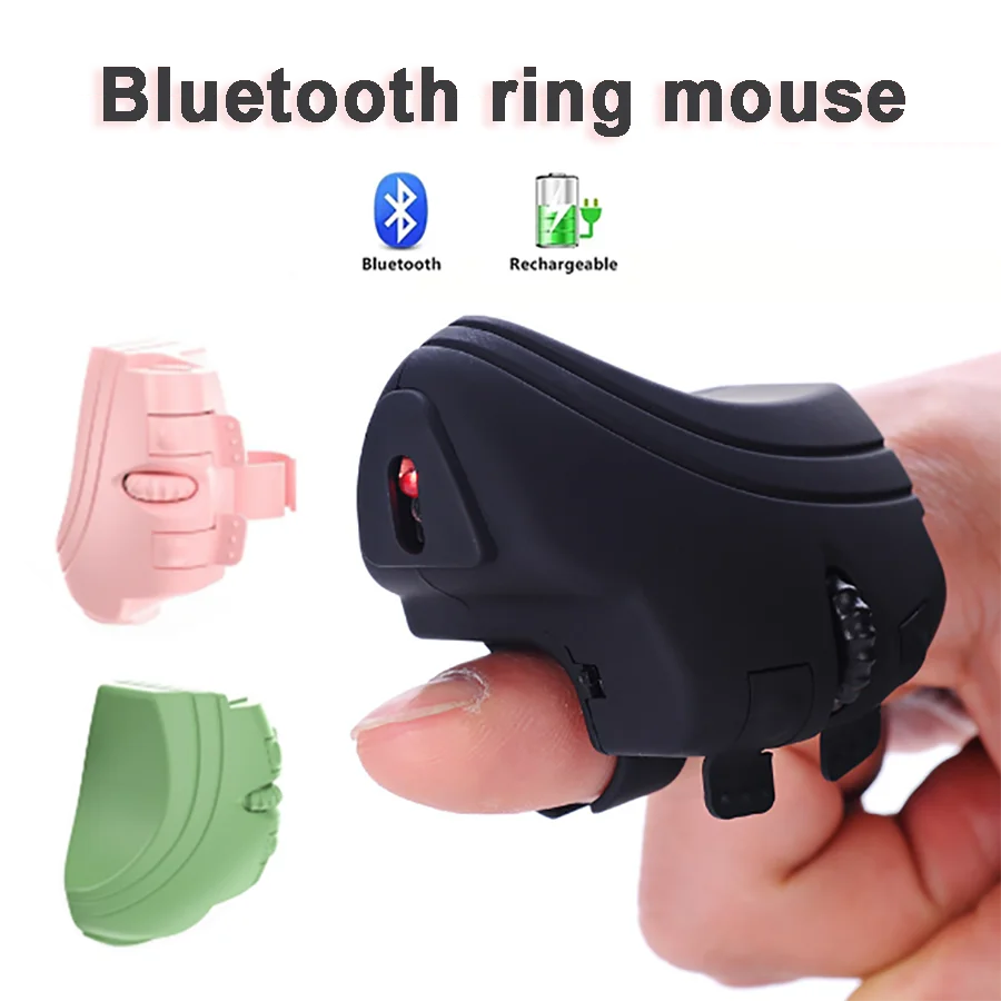 Finger Bluetooth Wireless Mouse Rechargeable Mini Finger Ring Mice USB Optical Ergonomic Portable Mouse For Laptop PC IPad
Finger Bluetooth Wireless Mouse Rechargeable Mini Finger Ring Mice USB Optical Ergonomic Portable Mouse For Laptop PC IPad
